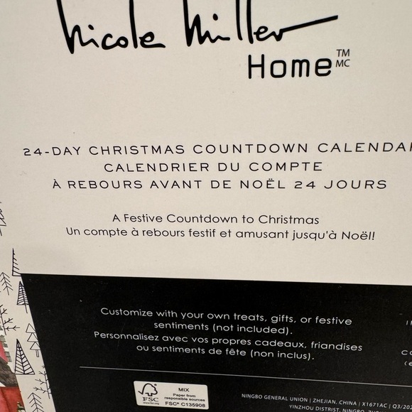 Nicole Miller NWT Magical city Christmas advent Calendar. 24 days countd… - Picture 7 of 7